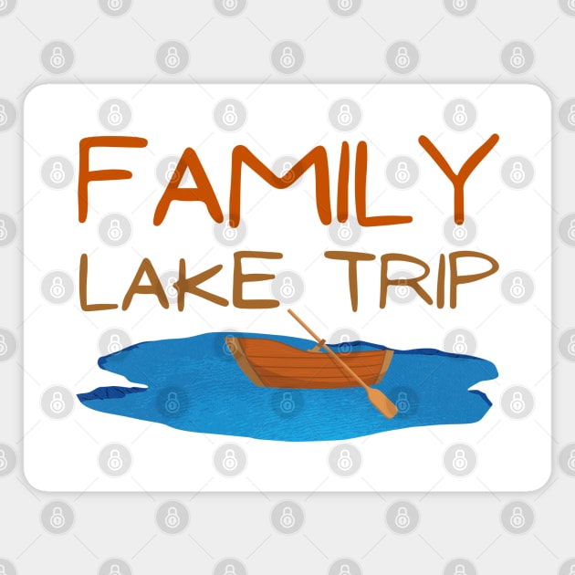 Lake Family Vacation Magnet by HobbyAndArt